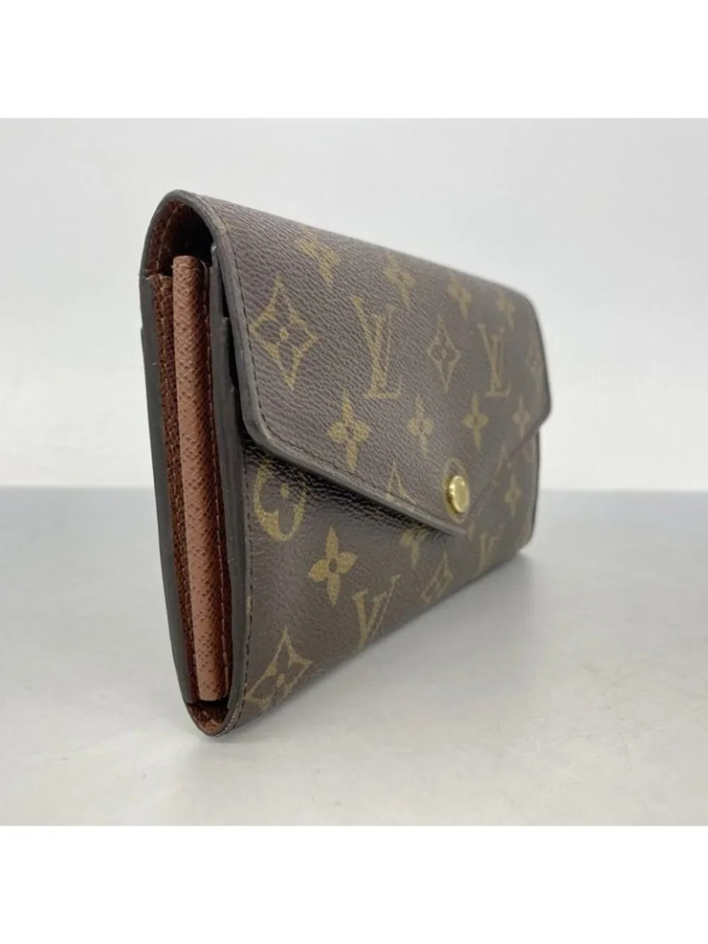 ★SOLD★ Louis Vuitton Wallet Monogram Portefeuille Sarah Brown - Picture 2 of 10
